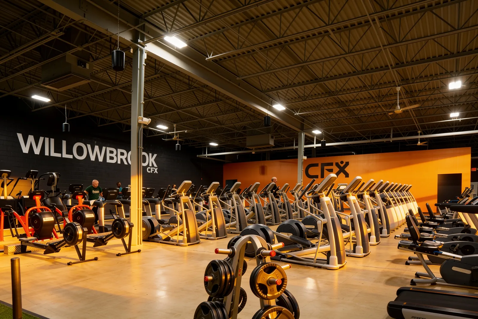 CFX South Bend gym floor, 21,000 sq ft flagship club